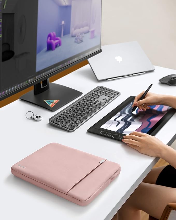 tomtoc 360° Protective Laptop Sleeve for 14-inch New MacBook Pro M5 Pro/Max (2026) A3426 A3427 A3434 M4/M3/M2/M1 A3112 A3401 A3185, Water-Resistant Laptop Case Fits Dell XPS 14 & 13.8" Surface Laptop