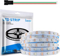 16.4FT WS2812B 5V LED Strip Lights 150 Individual Addressable RGB IC 5050SMD LEDs - Flexible White PCB IP30-30LEDs/m MagicRGB Dream Color for DIY Chasing Color Project (No Power Supply & Controller)