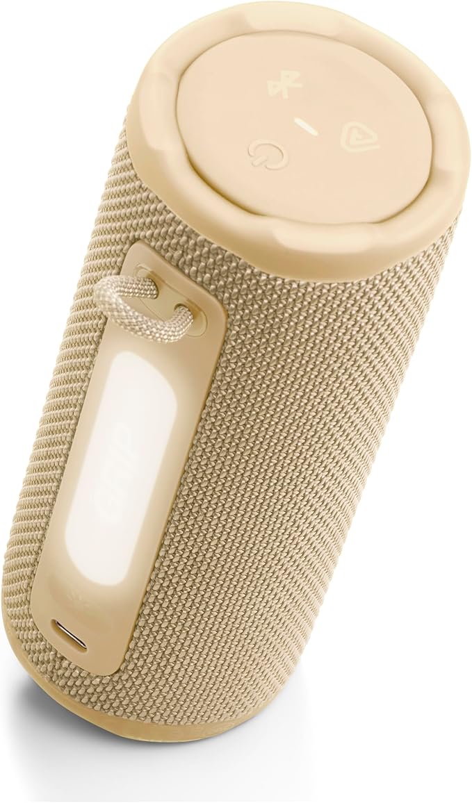 JBL Grip - Compact Bluetooth Speaker with Bold Pro Sound and Ambient Light, up to 14 Hours of Playtime, Water, Dust and Drop-Proof (IP68), & Multi-Speaker Connection with Auracast™ (Yellow)