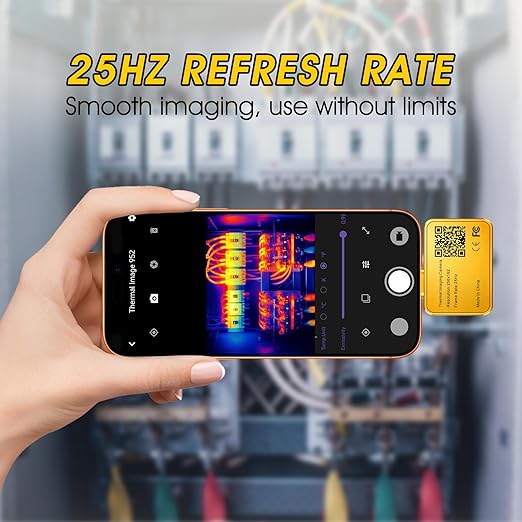 Mini Thermal Imaging Camera,256x192 Thermal Camera for Android,3.2mm Lens Small Thermal Imager for Smartphone -4°F~1022°F TEM Range Measure Home Inspection,Automotive