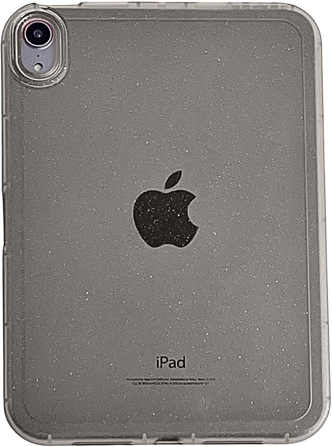 for iPad (A16) 11th Generation Case 11 inch 2025/ iPad 10th Generation 10.9 inch (2022), Glitter Soft TPU Back Shockproof Cover Bling Sparkly Flexible Silicone Lightweight Thin Shell, Gray