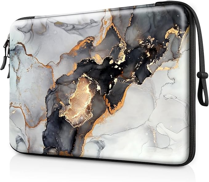 FINPAC Hard Laptop Sleeve Case for MacBook Neo A18 Pro, 13 inch MacBook Air 2026 M5/M4/M3/M2/M1, 14 inch MacBook Pro 2026 M5/M4/M3/M2 Pro/Max, Waterproof Case for Dell, HP, Acer, Cloudy Marble