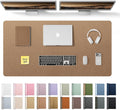 YSAGi Leather Desk Pad Protector, Office Desk Mat, Large Mouse Pad, Non-Slip PU Leather Desk Blotter, Laptop Desk Pad, Waterproof Desk Writing Pad for Office and Home (Bronze, 47.2" x 23.6")