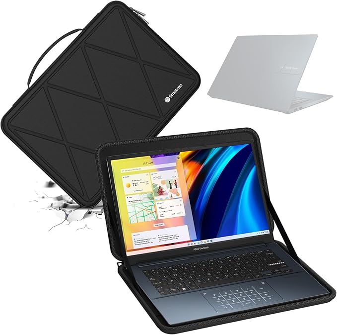 Smatree Hard EVA Protective Sleeve Case Compatible for 14 inch ASUS Chromebook C424/C423 Laptop 14 inch Notebook Bag (X8256)