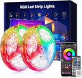 Ledagic Led Lights for Bedroom 132ft (66ft*2Rolls) Music Sync Color Changing Led Strip Lights with Remote and App Control RGB Led Light Strip for Home Party Room Decor