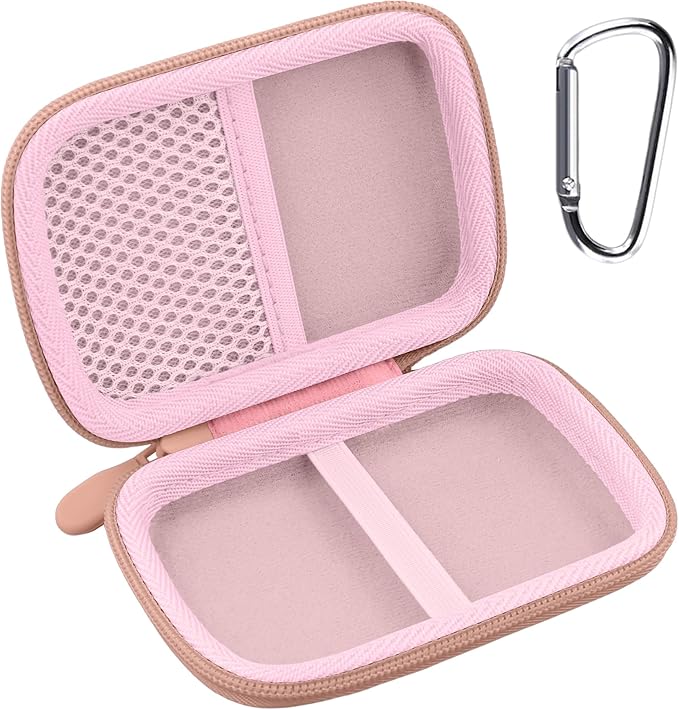 Hard Carrying Travel Case for PLAUD Note/Note Pro AI Voice Recorder,Compatible with Digital Recorder and Magnetic Protective Case(Rose Gold)