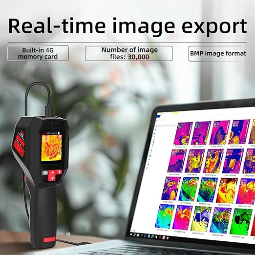 BSIDE Thermal Imaging Camera 240×240 Resolution 15 Color Palettes Infrared Thermal Camera -4°F to 1022°F 25Hz Rechargeable Handheld Thermal Imager with Laser Pointer 50°FOV for Home Inspection HVAC