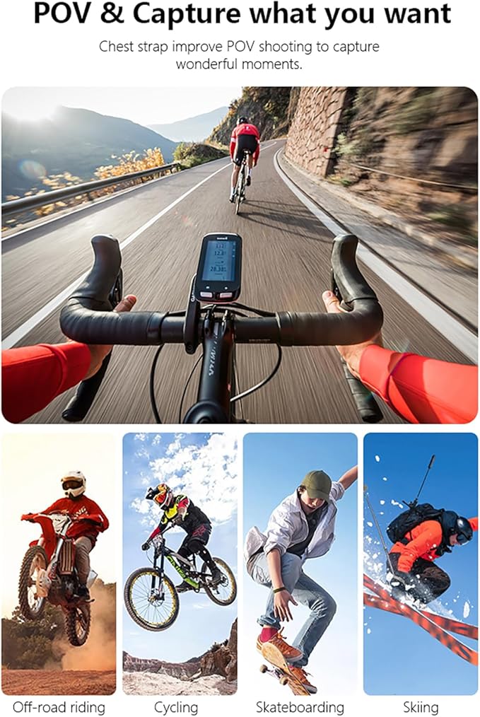 Osmo Action Chest Mount, Cross Body Strap Harness Chesty with Magnetic Quick Release for DJI Osmo 360 Action 5 Pro 4 3 Bike Motorcycle Cycling Hiking Aaccessories