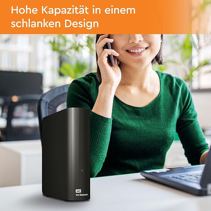 WD 8 TB Elements Desktop External Hard Drive - USB 3.0, Black