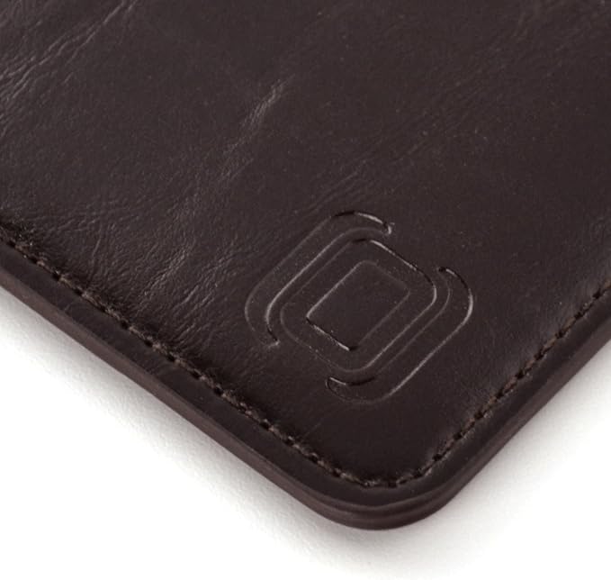 Dockem Executive Sleeve for iPad mini 6, 5, 4, 3, 2, 1: Premium Synthetic Leather Tablet Case: Slim, Microfiber Lined, Professional, Protective Cover (Dark Brown)