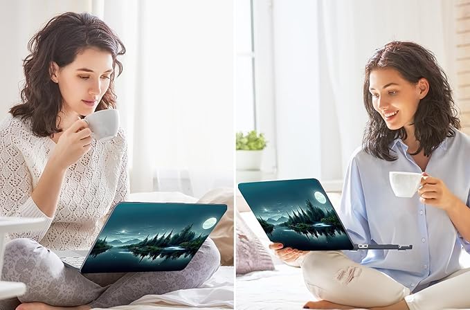 Tuiklol for 2026 MacBook Neo 13 Inch A18 Pro Chip Case, (Model A3404) Anti-Scratch Anti-Drop Slim Hard PC Shell Case with Shockproof Protective MacBook Neo Laptop Cover, Night Dark Forest