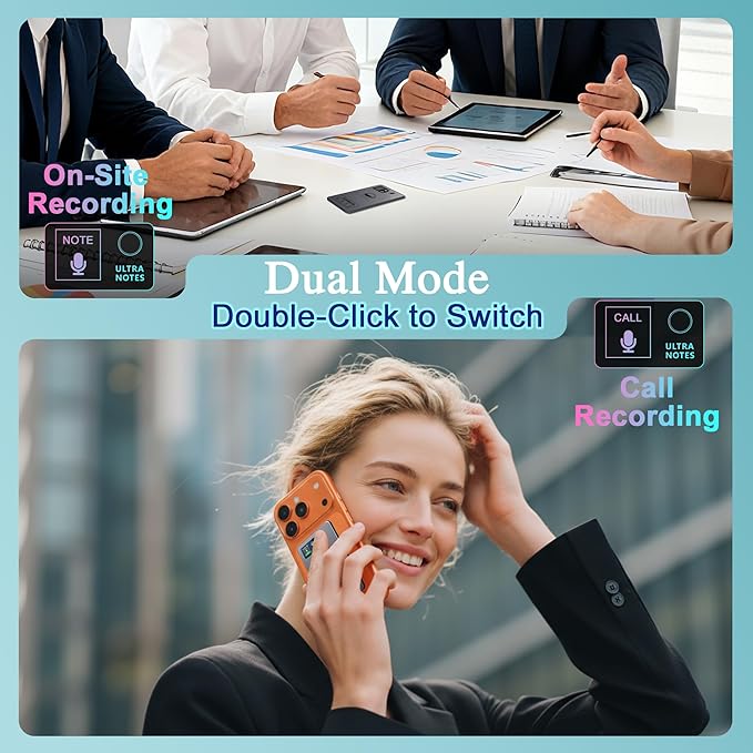 AI Voice Recorder, Transcribe & Summarize with Deep AI Analysis, Support 152 Languages, App Control, AI Noise Cancellation, Upgraded Built-in MagSafe, 64GB Audio Recorder for Meetings, Lectures, Call