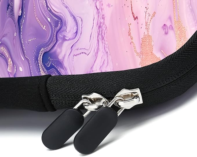 Laptop Sleeve 11.6" - 12.1" Neoprene Case/Chromebook & Tablet Briefcase - Compatible for Men, Women, Boys, Girls (Pink Purple)
