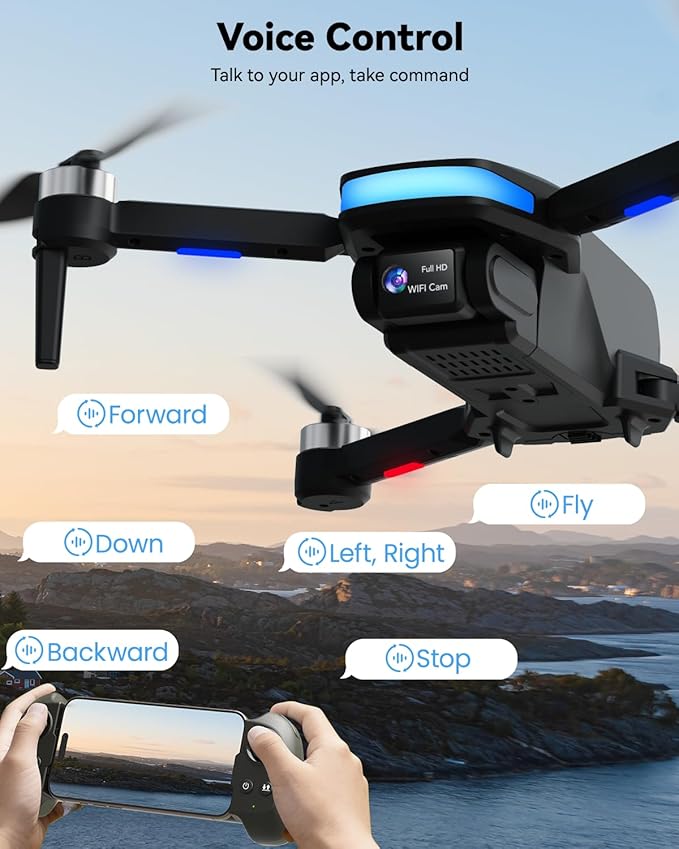 SIMREX 4K FPV Drone with Brushless Motor for Beginners & Teens — 40-Min Flight, Optical Flow Positioning, Gesture Control & VR Mode, Foldable Camera Drone Gift for Kids Ages 8+ (Black)