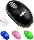 SOON GO Mini Wireless Mouse,Portable Mobile Optical Cordless Mouse fit for Mac,Laptop, Desktop-Black