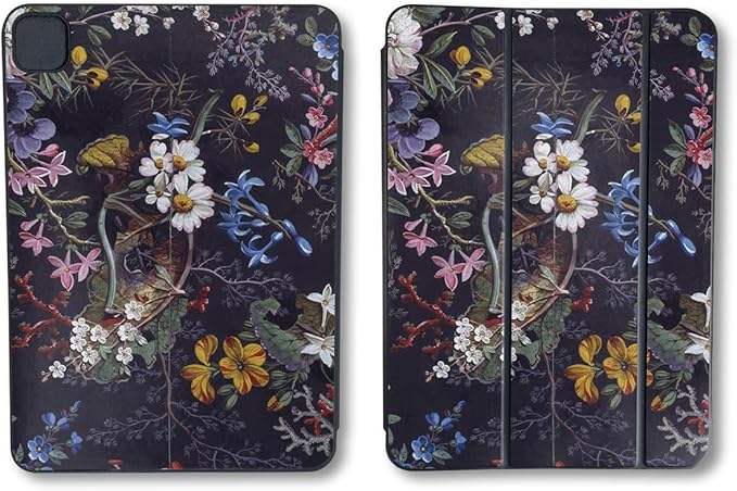 Skin Compatible with Apple Smart Folio for iPad Pro 11-inch (M4/M5) 2025 - Midnight Blossom - Premium 3M Vinyl Protective Wrap Decal Cover | Crafted in The USA by MightySkins
