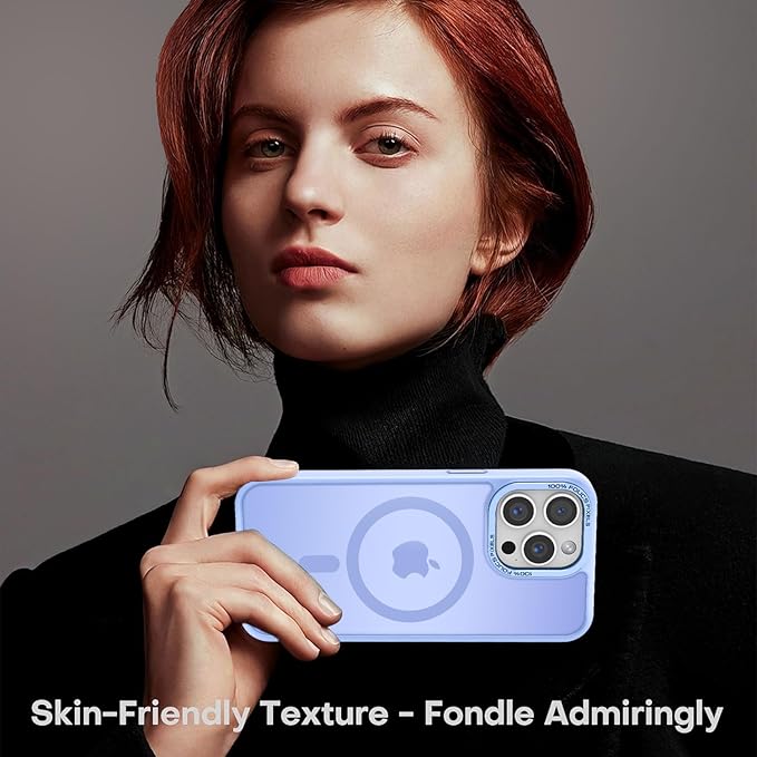 Newfuture Designed for iPhone 14 Pro Max Case with Magnetic [13 FT Military Drop Protection] [Compatible with Magsafe] Slim Translucent Matte Shockproof with Anti-Fingerprint Phone Case, Blue