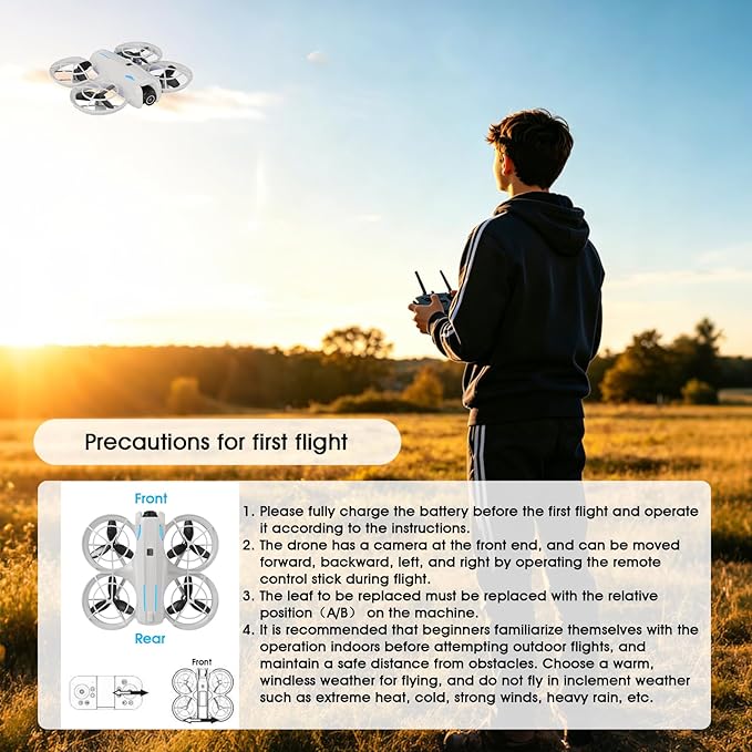 drone with Camera 4K for Adult Beginners,RC Quadcopter featuring Altitude Hold, One-Key Takeoff/Landing, Auto Follow,3-Speed Adjustment,Stunt Roll -Ideal Holiday Gift.