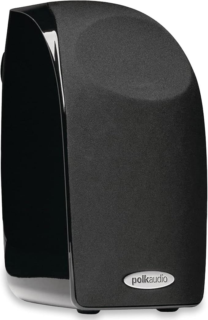 Polk Audio Blackstone TL1 Satellite Speaker (Single, Black) | PowerPort Technology, Hi-Gloss Finish | Compact Sound | Pair with TL Series for Complete Home Entertainment | Surround Sound Speaker