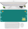 Pixio Mouse Pads - 36 x 16 inch XXL Lilly Frogs Green Multifunctional Large Desk Mats for Gaming, Office, Desktop Anti-Slip Waterproof Washable Computer Mouse Mat