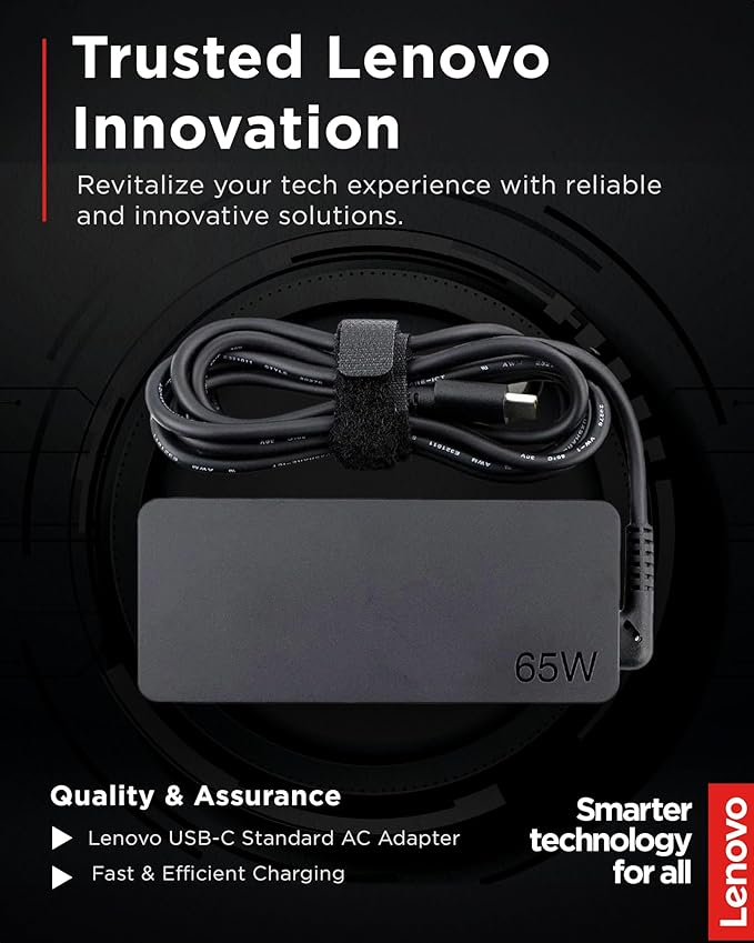 Lenovo USB-C 65W AC Adapter (UL) - 65 W - 5 V DC Output