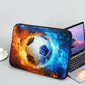 Water and Flame Football Laptop Protective Sleeve for Men Boys Computer Sleeve 17 inch Laptop Case Bag Portable Computer Carrying Case Suitable GITS for Teens