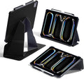 MOFT Folio Case for iPad Pro 11" (1~4 gen.) with Detachable Pencil Holder, Protective & Lightweight, Durable MOVAS Material and Comfortable Touch for Browsing, Drawing & Studying,Jet Black
