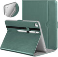 DTTO for iPad 9.7 Inch 5th/6th Generation 2018/2017 Case with Apple Pencil Holder, Premium Leather Folio Stand Cover Case for Apple iPad 9.7 inch, Also Fit iPad Pro 9.7/Air 2/Air - Midnight Green