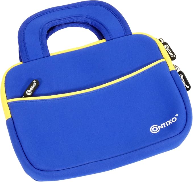 Contixo 10" Tablet Sleeve Bag - Compatible with K102 & K103 Kids Tablets, Protective Carrying Case (Blue)