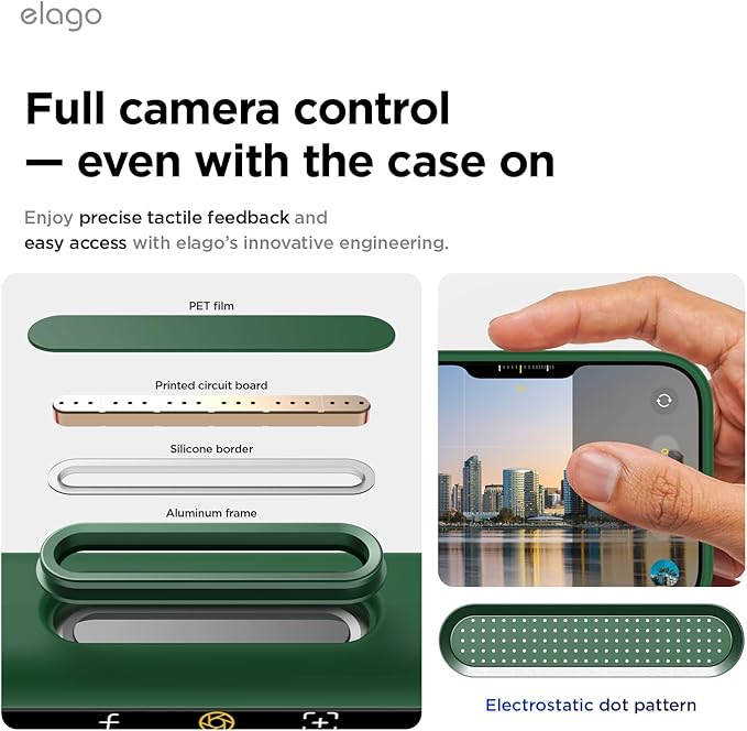elago for iPhone 17 Case, Premium Magnetic Silicone Case, Compatible with MagSafe, Liquid Silicone Material, Protective Cover, Shockproof, Slim Phone, 6.3 inch (Alpine Green)