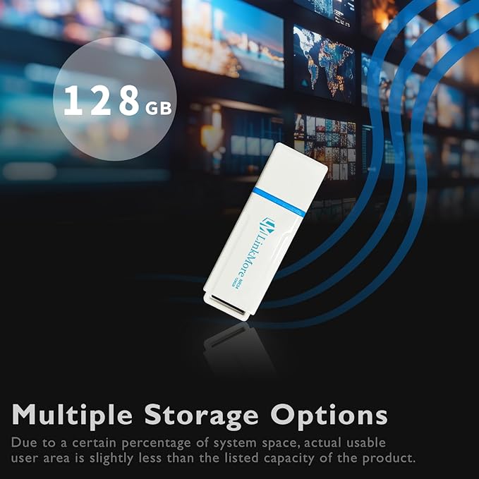 LinkMore NR34 128GB USB3.2 /USB 3.1 Flash Drive, Read Speed up to 120MB/s, Write Speed up to 60MB/s, Thumb Drive