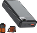 5V 2A 3A 20000mAh Battery Pack for Electric Heated Camping Chair, Stadium Seat Cushion, Vest, Jacket, Blanket - Digital LCD Screen PD20W Fast Charging Power Bank for iPhone, iPad and More