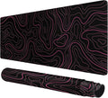 Rcege Large Mouse Pad for Desk - Gaming Mouse Pad with Stitched Edges, Anti-Slip Base for Keyboard and Mouse (Pink Line,23.6x11.8 inch)