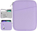 Dadanism 8-9 Inch Tablet Sleeve Bag Carrying Case for iPad mini 7th/6th 8.3", iPad mini 7.9", Galaxy Tab A7 Lite/A9 8.7", ‎Remarkable Paper Pro Move 7.3" 2025, Tab M8 8", Tab M9 9", Grey Purple