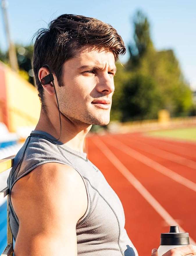 Bluetooth Headphones,Wireless Earbuds IPX7 Waterproof Sports Earphones 15H Playtime with Mic HD Stereo Sound Sweatproof in-Ear Earbuds Sound Isolation Headsets Gym Running Workout