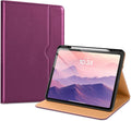 VIKESI Case for iPad Pro 13-inch M5 or M4 Released in 2025 or 2024, Leather Stand Cover with Apple Pencil Holder, Auto Wake/Sleep, Multiple Viewing Angles, Built in Hand Strap & Pocket,Purple