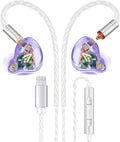 Vibes 202ML Wired Earbuds - HiFi in Ear Headphones for iPhone 5–14, Noise Isolating Ear Buds w/ Mic - Clear Sound, Deep Bass, Comfort-Fit Earphones - MMCX–LTN, Silver Plated Cord, Carrying Case