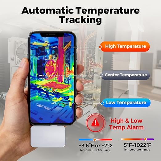 Thermal Camera for Android USB-C, 512x384 Super Resolution with Macro Lens, NeoTamarix 256x192 IR Resolution Thermal Imager, 5°F to 1022°F, Work for Home Industrial PCB Inspection(NOT for iOS)
