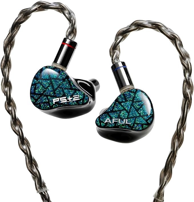 HiFiGo AFUL Performer 5+2/7 IEMs, 1 Micro Planar+2DD+4BA in-Ear Monitor with 3D Printed Acoustic Tube Structure, HiFi Wired Gaming Earbuds with 3.5mm Jack Detachable Cable for HiFi Music (3.5mm)