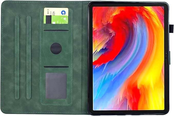 for iPad 9.7 Inch Case iPad 6th/5th Generation Case 2018 2017, Embossed Suede Leather Folio Stand Cover for iPad 9.7 inch/Pro 9.7/Air 2/Air 1, Auto Sleep/Wake, Green Bird Flower Embossing