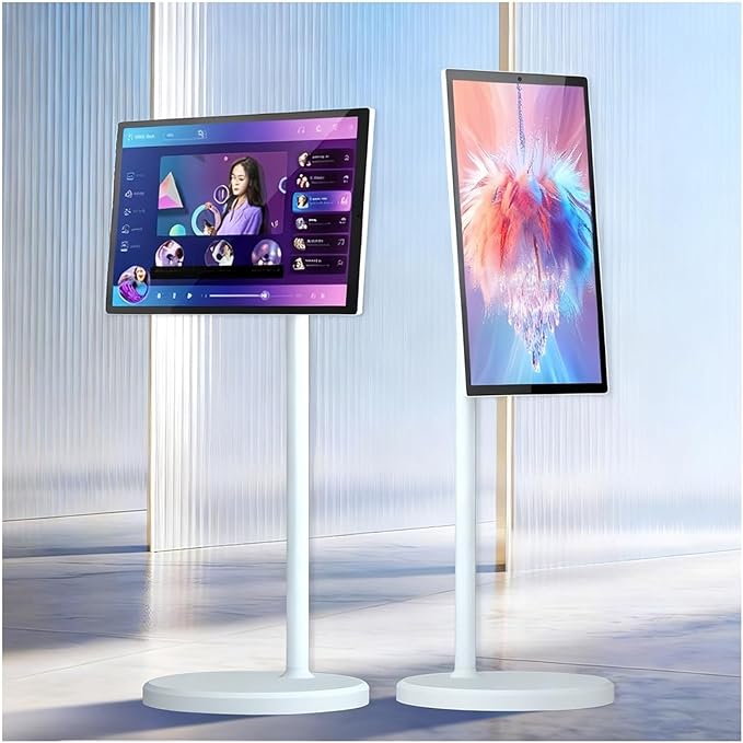 21.5" 24" 27" 32" Smart Mobile Monitor Portable Touch Screen TV with 8MP/13MP Camera Entertainment Display(4+64GB,32IN)