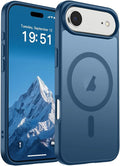 SUPFINE Magnetic for iPhone Air Case (Compatible with MagSafe)(Military Grade Drop Protection) Slim Translucent Matte Shockproof with Anti-Fingerprint Phone Cover for 17 Air,Deep Blue