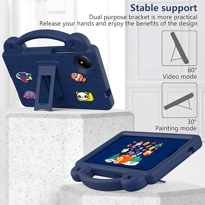 AKABEILA Compatible with Doogee U11/U11 Pro 2025 11 inch/Tab G6/Tab G6+ 11 inch/Infinix Xpad 20 2025 inch/Umidigi G7 Tab Pro 2024 11 inch Tablet Case, Shoulder Strap & Stand Handle Navy Blue