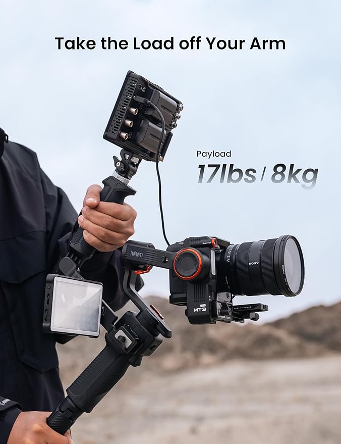 Hohem Sling Handgrip Gimbal Handle for hohem iSteady MT3 Pro/MT3/MT2/M7/M6, Ergonomic Grip, Bi-Directional Twist, Low Angle Shots, BH-01