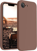 FireNova Magnetic for iPhone 17e Case/iPhone 16e Case, Compatible with MagSafe, [Silicone Camera Protection] Microfiber Lining Phone Case, 6.1", Light Brown