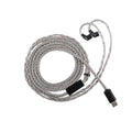 Linsoul Tripowin Zonie HiFi In-Ear Monitor Upgrade Cable, with Omni Mic, 16-Core Silver-Plated SPC Earphone Cable, Type-C/3.5mm Options, 1.25m SPC Tangle-Free Wire for Audiophiles(Typec,Recessed 2Pin)