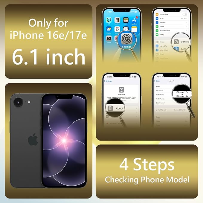FireNova Magnetic for iPhone 17e Case/iPhone 16e Case, Compatible with MagSafe, [Silicone Camera Protection] Microfiber Lining Phone Case, 6.1", Yellow