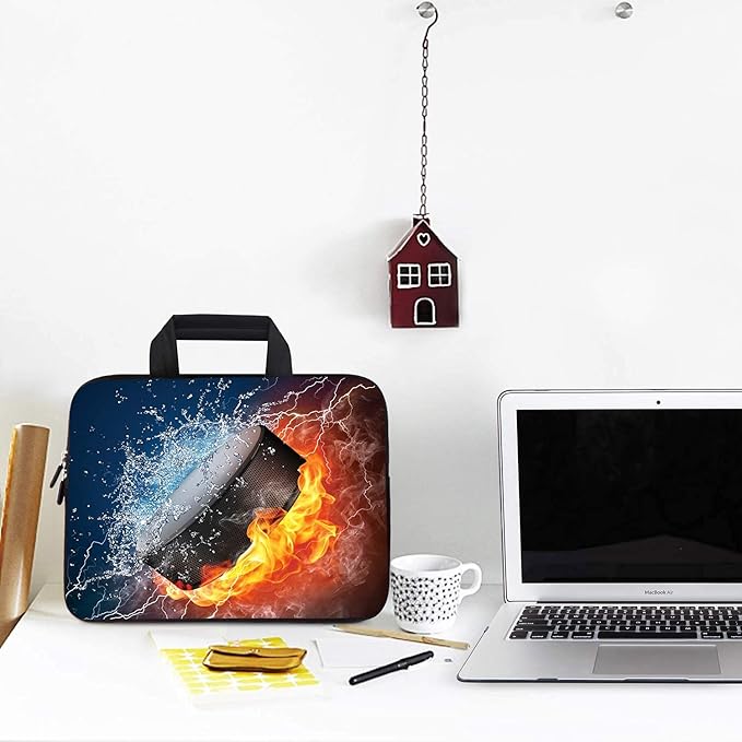 AMARY Chromebook case 11.6" 12" inch Laptop Handle Bag Neoprene Notebook Carrying Pouch Ultrabook Case Tablet Cover Fit Apple MacBook Air HP DELL Lenovo Asus Samsung (Hockey)
