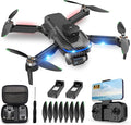 4K Drones with Camera for Kids,Drones for Adults withEmergency Stop, Headless Mode, 360° Flips, CarryingCase & 2 Batteries,Wireless RC Toys for Boys Girls(Black)