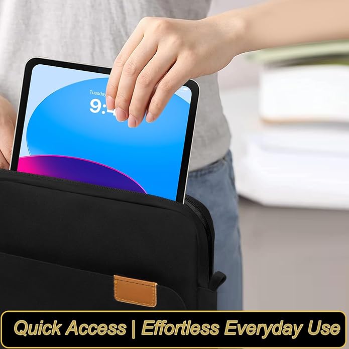 Tablet Shoulder Bag -Premium Padded Sleeve with Detachable Strap(Modular Compartment, Shockproof Design)